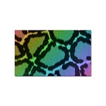 Cool Rainbow Leopard Print Design Sticker Rectangular (10 pack)