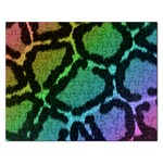 Cool Rainbow Leopard Print Design Jigsaw Puzzle (Rectangular)