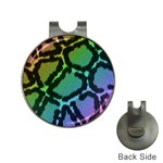 Cool Rainbow Leopard Print Design Golf Ball Marker Hat Clip