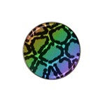 Cool Rainbow Leopard Print Design Hat Clip Ball Marker (4 pack)