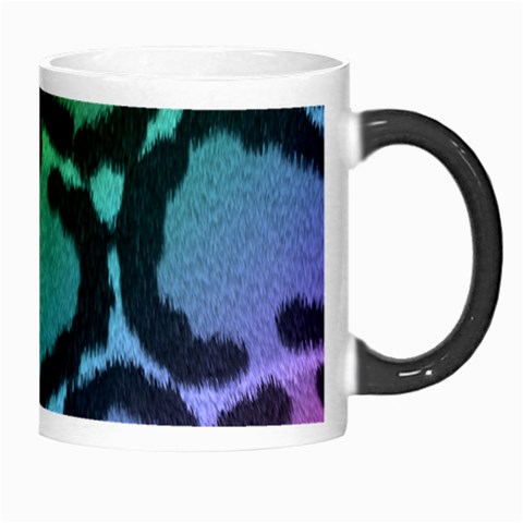 Cool Rainbow Leopard Print Design Morph Mug from ArtsNow.com Right