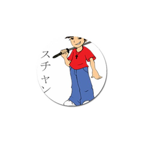 Christian Samurai Boy Golf Ball Marker (10 pack) from ArtsNow.com Front