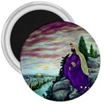 Jesus Overlooking Jerusalem - Ave Hurley of ArtRevu - 3  Magnet