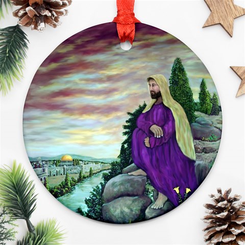 Jesus Overlooking Jerusalem Front