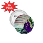 Jesus Overlooking Jerusalem - Ave Hurley of ArtRevu - 1.75  Button (10 pack) 