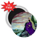 Jesus Overlooking Jerusalem - Ave Hurley of ArtRevu - 2.25  Magnet (10 pack)