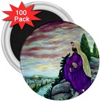 Jesus Overlooking Jerusalem - Ave Hurley of ArtRevu - 3  Magnet (100 pack)