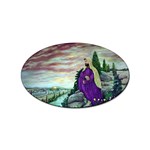 Jesus Overlooking Jerusalem - Ave Hurley of ArtRevu - Sticker Oval (10 pack)