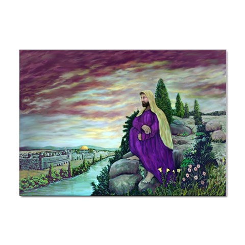 Jesus Overlooking Jerusalem Front