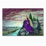 Jesus Overlooking Jerusalem - Ave Hurley of ArtRevu - Postcards 5  x 7  (Pkg of 10)