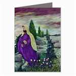 Jesus Overlooking Jerusalem - Ave Hurley of ArtRevu - 5  x 7  Greeting Cards (Pkg of 8)