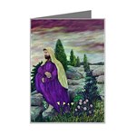 Jesus Overlooking Jerusalem - Ave Hurley of ArtRevu - 4  x 6  Mini Greeting Card