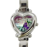 Jesus Overlooking Jerusalem - Ave Hurley of ArtRevu - Heart Italian Charm Watch