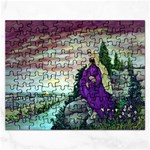 Jesus Overlooking Jerusalem-by AveHurley of ArtRevu Jigsaw Puzzle (Rectangular)