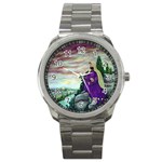 Jesus Overlooking Jerusalem - Ave Hurley of ArtRevu - Sport Metal Watch