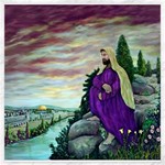 Jesus Overlooking Jerusalem - Ave Hurley of ArtRevu - Canvas 20  x 20 