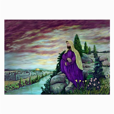 Jesus Overlooking Jerusalem Front