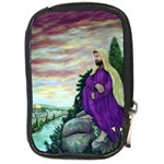 Jesus Overlooking Jerusalem-by AveHurley of ArtRevu - Compact Camera Leather Case
