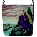 Jesus Overlooking Jerusalem - Ave Hurley of ArtRevu - Flap Closure Messenger Bag (S)