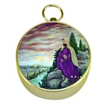 Jesus Overlooking Jerusalem - Ave Hurley of ArtRevu - Gold Compass