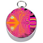 Magenta Boardwalk Carnival, Abstract Ocean Shimmer Silver Compass Magenta Boardwalk Carnival, Abstract Ocean Shimmer Silver Compass