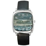 Catalanos -AveHurley ArtRevu.com- Square Metal Watch