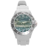 Catalanos -AveHurley ArtRevu.com- Round Plastic Sport Watch (L)