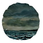 Catalanos -AveHurley ArtRevu.com- Large 18  Premium Round Cushion 