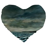 Catalanos -AveHurley ArtRevu.com- Large 19  Premium Heart Shape Cushion
