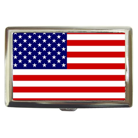 United States Flag Cigarette Money Case from ArtsNow.com Front