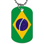 Brazil Flag Dog Tag (One Side)