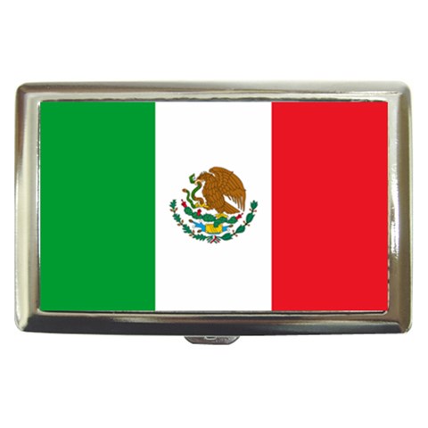 Mexico Flag Cigarette Money Case from ArtsNow.com Front