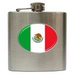 Mexico Flag Hip Flask (6 oz)