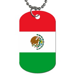Mexico Flag Dog Tag (Two Sides) from ArtsNow.com Front