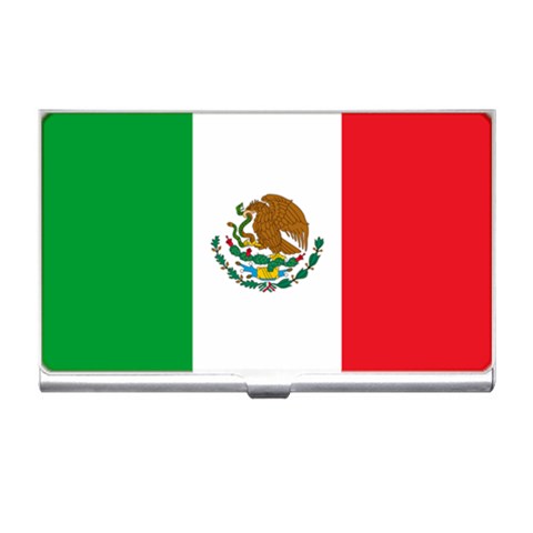 Mexico Flag Business Card Holder from ArtsNow.com Front