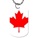 Canada Flag Dog Tag (One Side)