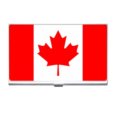 Canada Flag Business Card Holder from ArtsNow.com Front