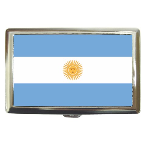 Argentina Flag Cigarette Money Case from ArtsNow.com Front
