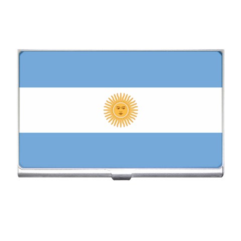 Argentina Flag Business Card Holder from ArtsNow.com Front