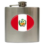 Peru Flag Hip Flask (6 oz)