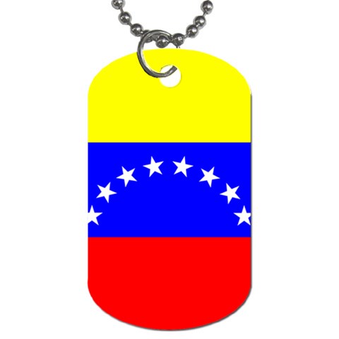 Venezuela Flag Dog Tag (One Side) from ArtsNow.com Front
