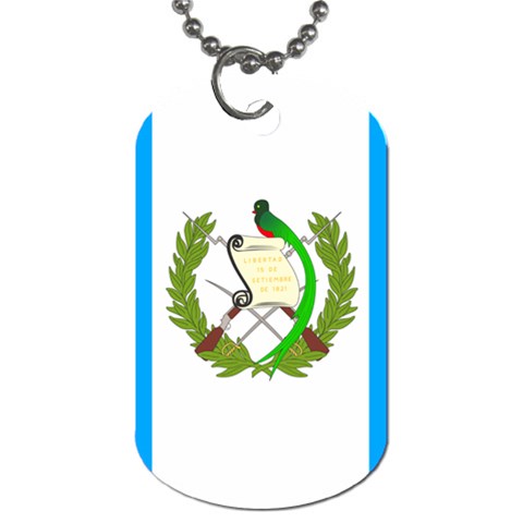 Guatemala Flag Dog Tag (One Side) from ArtsNow.com Front