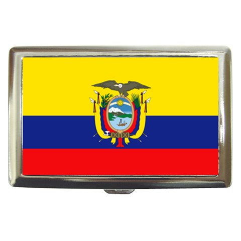 Ecuador Flag Cigarette Money Case from ArtsNow.com Front