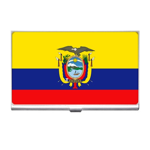 Ecuador Flag Business Card Holder from ArtsNow.com Front