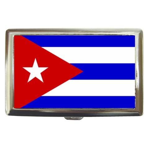 Cuba Flag Cigarette Money Case from ArtsNow.com Front