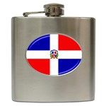 Dominican Republic Flag Hip Flask (6 oz)
