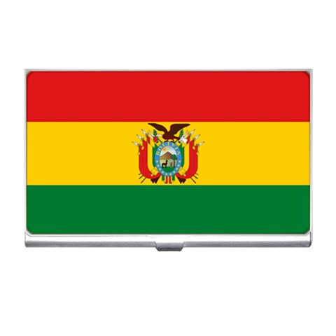 Bolivia Flag Business Card Holder from ArtsNow.com Front