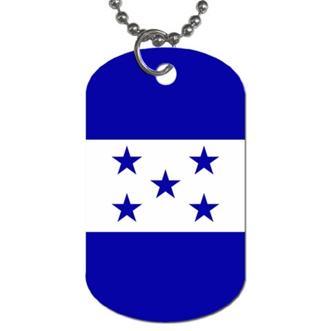Honduras Flag Dog Tag (One Side) from ArtsNow.com Front