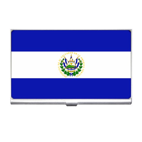 El Salvador Flag Business Card Holder from ArtsNow.com Front