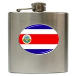 Costa Rica Flag Hip Flask (6 oz)
